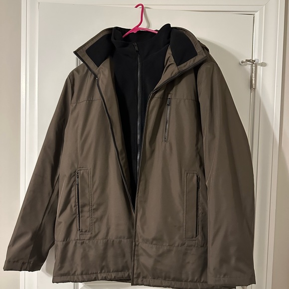 Calvin Klein Mens Brown Winter Jacket - Size L - Picture 1 of 4